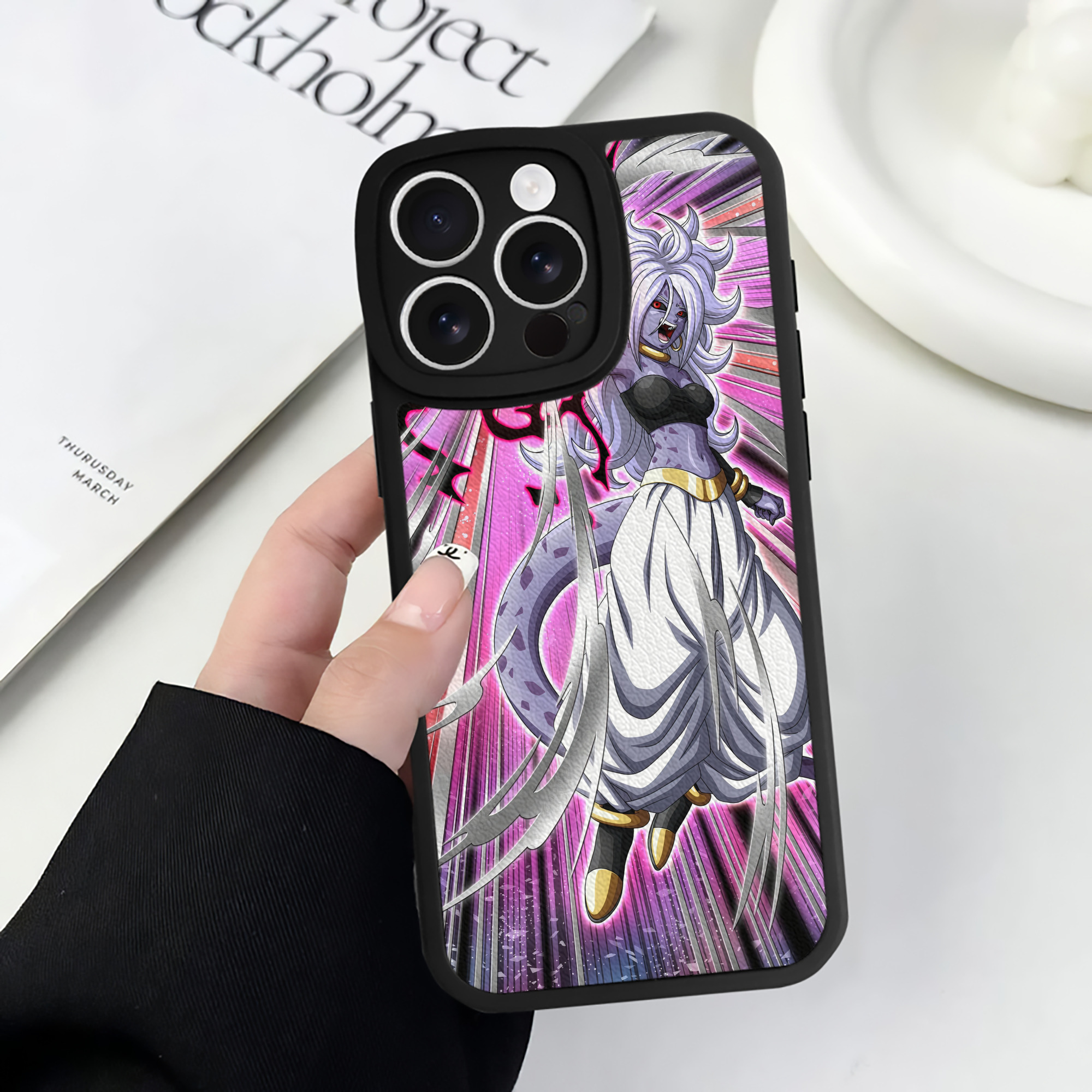 （画像用） ドラゴンボール DRAGON BALL 【iPhone 16シリーズ対応】シリコンスマホケース（レザー調） 材質：シリコン